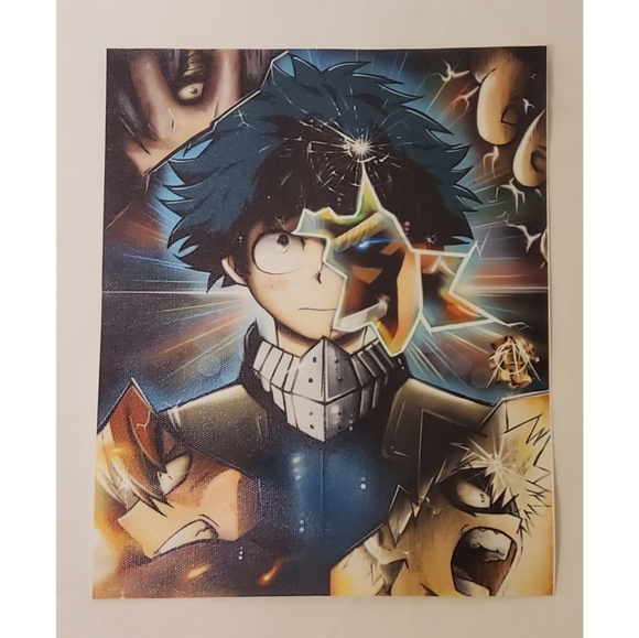League One for All Izuku Wall Canvas Poster - Picture 7 of 10